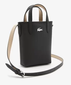 Lacoste Crossbody Taschen>Damen Anna Umhangetasche Aus Petit Pique, Wendbar Noir Krema A91