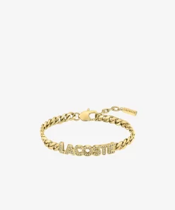 Lacoste Schmuck>Damen Armband Mit Gravur Gold And Crystals 716