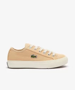 Lacoste Sneakers>Damen Backcourt Sneaker Lt Brw/Off Wht Bw7