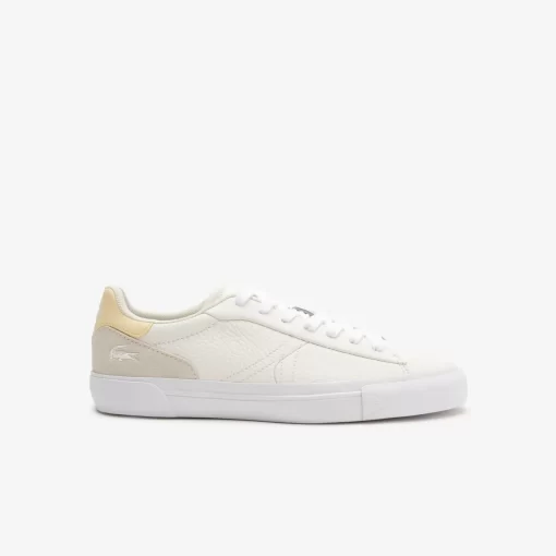 Lacoste Sneakers>Damen French Open Sneakers L006 Aus Leder Off Wht/Lt Ylw Ai9