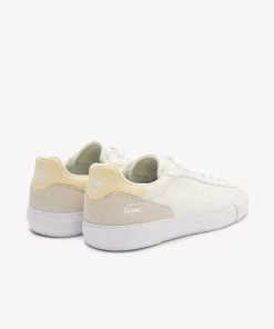 Lacoste Sneakers>Damen French Open Sneakers L006 Aus Leder Off Wht/Lt Ylw Ai9