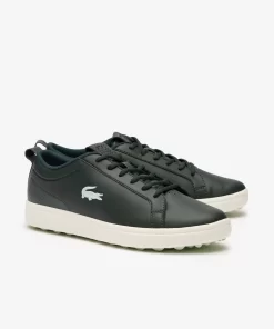 Lacoste Golf>Damen Golf-Schuhe G Elite Aus Leder Dk Grn/Off Wht 1X3