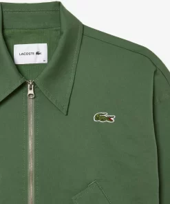 Lacoste Jacken & Mäntel>Damen Harrington-Jacke Aus Baumwolle Khaki Grun Kx5