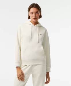 Lacoste Sweatshirts>Damen Jogger Hoodie Aus Baumwollmischung Weis 70V