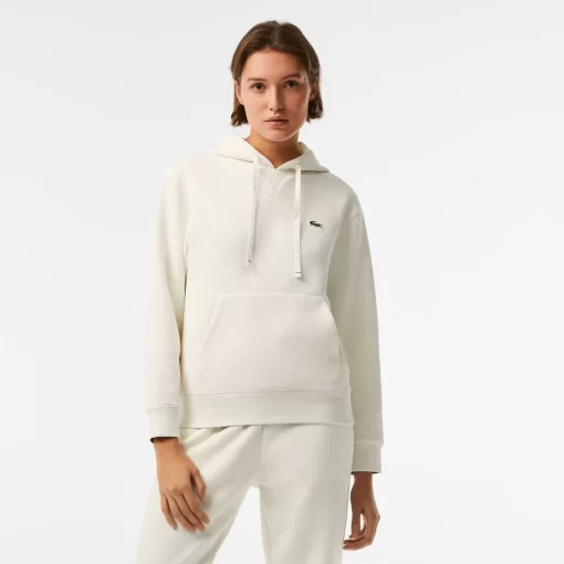 Lacoste Sweatshirts>Damen Jogger Hoodie Aus Baumwollmischung Weis 70V