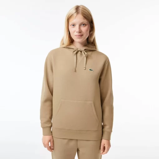 Lacoste Sweatshirts>Damen Jogger Hoodie Aus Baumwollmischung Beige Cb8