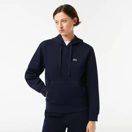 Lacoste Sweatshirts>Damen Jogger Hoodie Aus Baumwollmischung Navy Blau 166