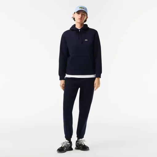 Lacoste Sweatshirts>Damen Jogger Hoodie Aus Baumwollmischung Navy Blau 166