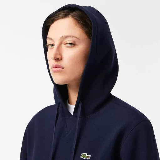 Lacoste Sweatshirts>Damen Jogger Hoodie Aus Baumwollmischung Navy Blau 166