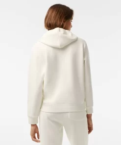 Lacoste Sweatshirts>Damen Jogger Hoodie Aus Baumwollmischung Weis 70V