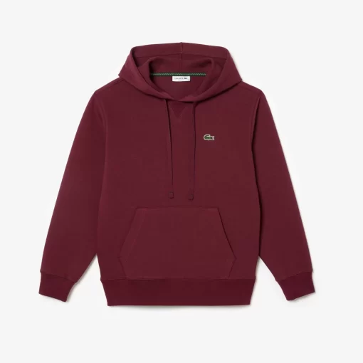 Lacoste Sweatshirts>Damen Jogger Hoodie Aus Baumwollmischung Burgunder Yup