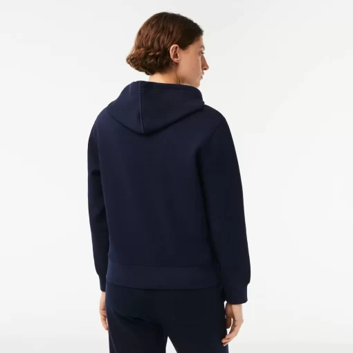 Lacoste Sweatshirts>Damen Jogger Hoodie Aus Baumwollmischung Navy Blau 166