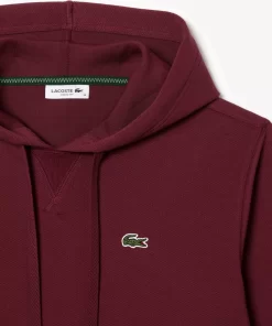 Lacoste Sweatshirts>Damen Jogger Hoodie Aus Baumwollmischung Burgunder Yup