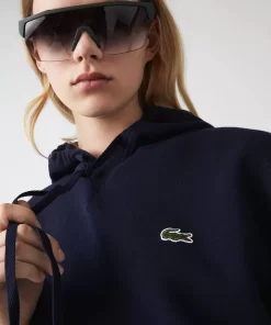 Lacoste Sweatshirts>Damen Jogger Hoodie Aus Baumwollmischung Navy Blau 166