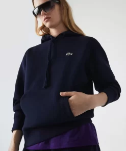 Lacoste Sweatshirts>Damen Jogger Hoodie Aus Baumwollmischung Navy Blau 166