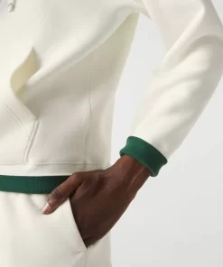 Lacoste Sweatshirts>Damen Jogger Hoodie Aus Baumwollmischung Weis 70V