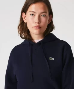 Lacoste Sweatshirts>Damen Jogger Hoodie Aus Baumwollmischung Navy Blau 166