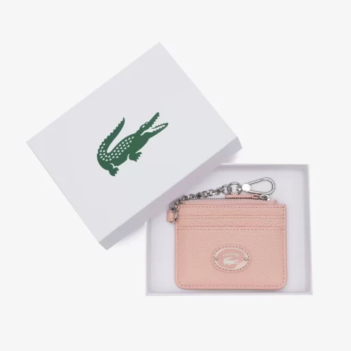 Lacoste Taschen>Damen Kartenetui Mit Karabinerhaken Cerisier M40