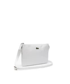 Lacoste Crossbody Taschen>Damen L.12.12 Concept Flache Umhangetasche Bright White 001