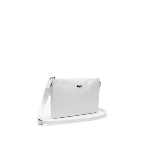 Lacoste Crossbody Taschen>Damen L.12.12 Concept Flache Umhangetasche Bright White 001