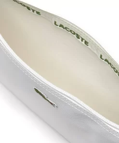 Lacoste Crossbody Taschen>Damen L.12.12 Concept Flache Umhangetasche Bright White 001