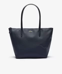 Lacoste Taschen>Damen L.12.12 Concept Kleine Tote Bag Mit Reisverschluss Eclipse 141