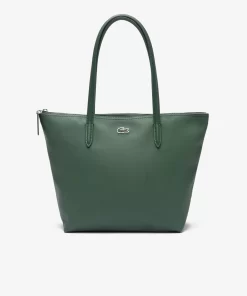 Lacoste Taschen>Damen L.12.12 Concept Kleine Tote Bag Mit Reisverschluss Sequoia M56