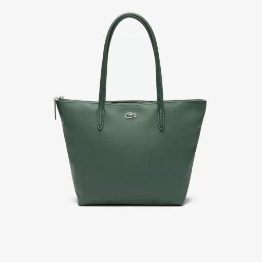 Lacoste Taschen>Damen L.12.12 Concept Kleine Tote Bag Mit Reisverschluss Sequoia M56