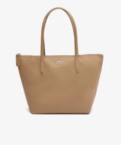 Lacoste Taschen>Damen L.12.12 Concept Kleine Tote Bag Mit Reisverschluss Viennois C87