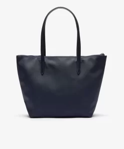 Lacoste Taschen>Damen L.12.12 Concept Kleine Tote Bag Mit Reisverschluss Eclipse 141