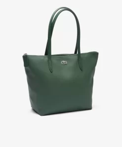 Lacoste Taschen>Damen L.12.12 Concept Kleine Tote Bag Mit Reisverschluss Sequoia M56