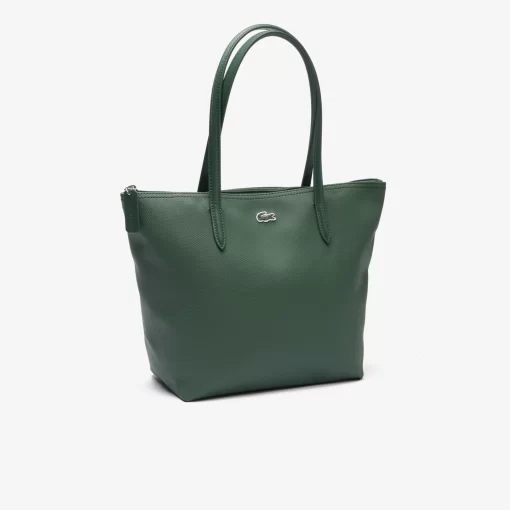 Lacoste Taschen>Damen L.12.12 Concept Kleine Tote Bag Mit Reisverschluss Sequoia M56