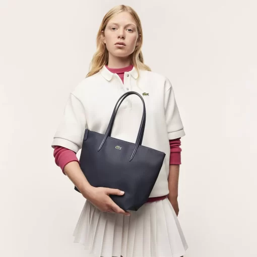 Lacoste Taschen>Damen L.12.12 Concept Kleine Tote Bag Mit Reisverschluss Eclipse 141