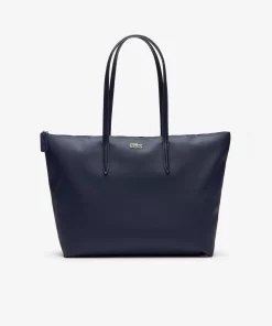 Lacoste Taschen>Damen L.12.12 Concept Tote Bag Mit Reisverschluss Eclipse 141