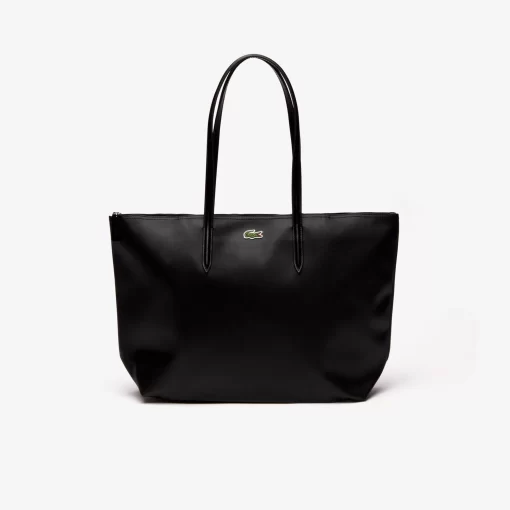 Lacoste Taschen>Damen L.12.12 Concept Tote Bag Mit Reisverschluss Black 000