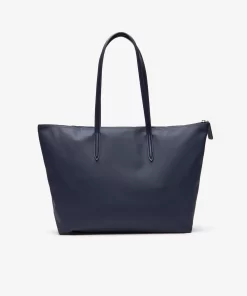 Lacoste Taschen>Damen L.12.12 Concept Tote Bag Mit Reisverschluss Eclipse 141