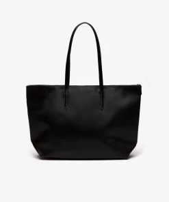 Lacoste Taschen>Damen L.12.12 Concept Tote Bag Mit Reisverschluss Black 000