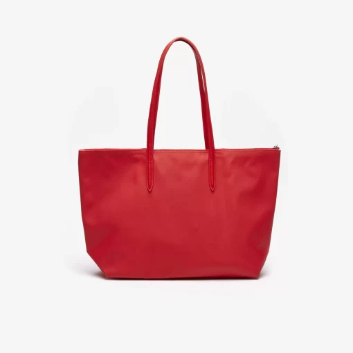 Lacoste Taschen>Damen L.12.12 Concept Tote Bag Mit Reisverschluss High Risk Red 883