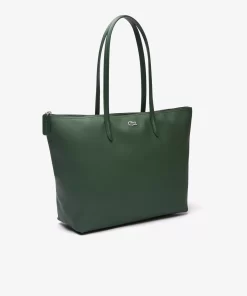 Lacoste Taschen>Damen L.12.12 Concept Tote Bag Mit Reisverschluss Sequoia M56