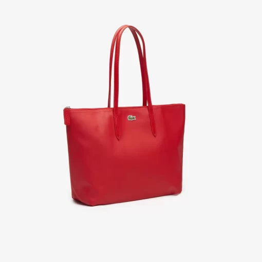 Lacoste Taschen>Damen L.12.12 Concept Tote Bag Mit Reisverschluss High Risk Red 883