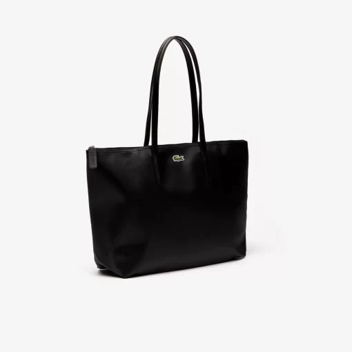 Lacoste Taschen>Damen L.12.12 Concept Tote Bag Mit Reisverschluss Black 000