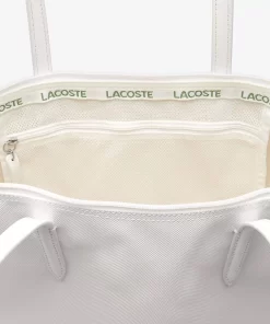 Lacoste Taschen>Damen L.12.12 Concept Tote Bag Mit Reisverschluss Bright White 001