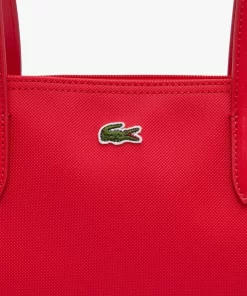 Lacoste Taschen>Damen L.12.12 Concept Tote Bag Mit Reisverschluss High Risk Red 883