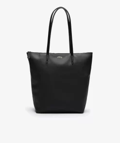 Lacoste Taschen>Damen L.12.12 Concept Vertikale Tote Bag Mit Reisverschluss Black 000