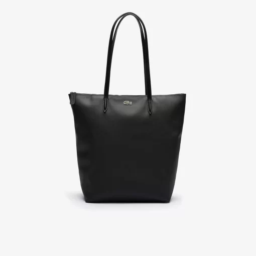 Lacoste Taschen>Damen L.12.12 Concept Vertikale Tote Bag Mit Reisverschluss Black 000