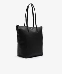 Lacoste Taschen>Damen L.12.12 Concept Vertikale Tote Bag Mit Reisverschluss Black 000