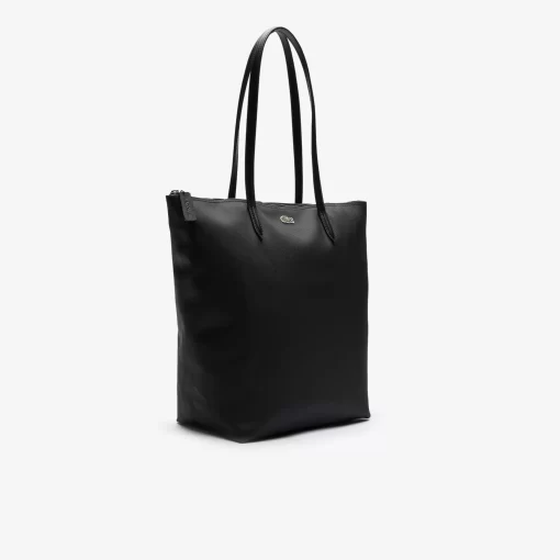 Lacoste Taschen>Damen L.12.12 Concept Vertikale Tote Bag Mit Reisverschluss Black 000