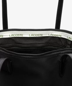 Lacoste Taschen>Damen L.12.12 Concept Vertikale Tote Bag Mit Reisverschluss Black 000