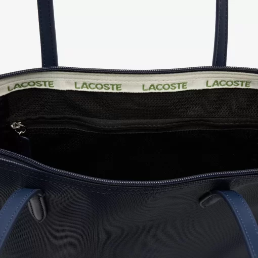 Lacoste Taschen>Damen L.12.12 Concept Vertikale Tote Bag Mit Reisverschluss Eclipse 141