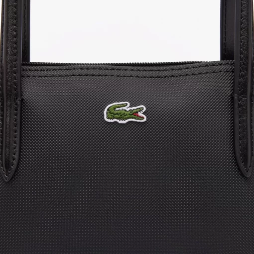 Lacoste Taschen>Damen L.12.12 Concept Vertikale Tote Bag Mit Reisverschluss Black 000